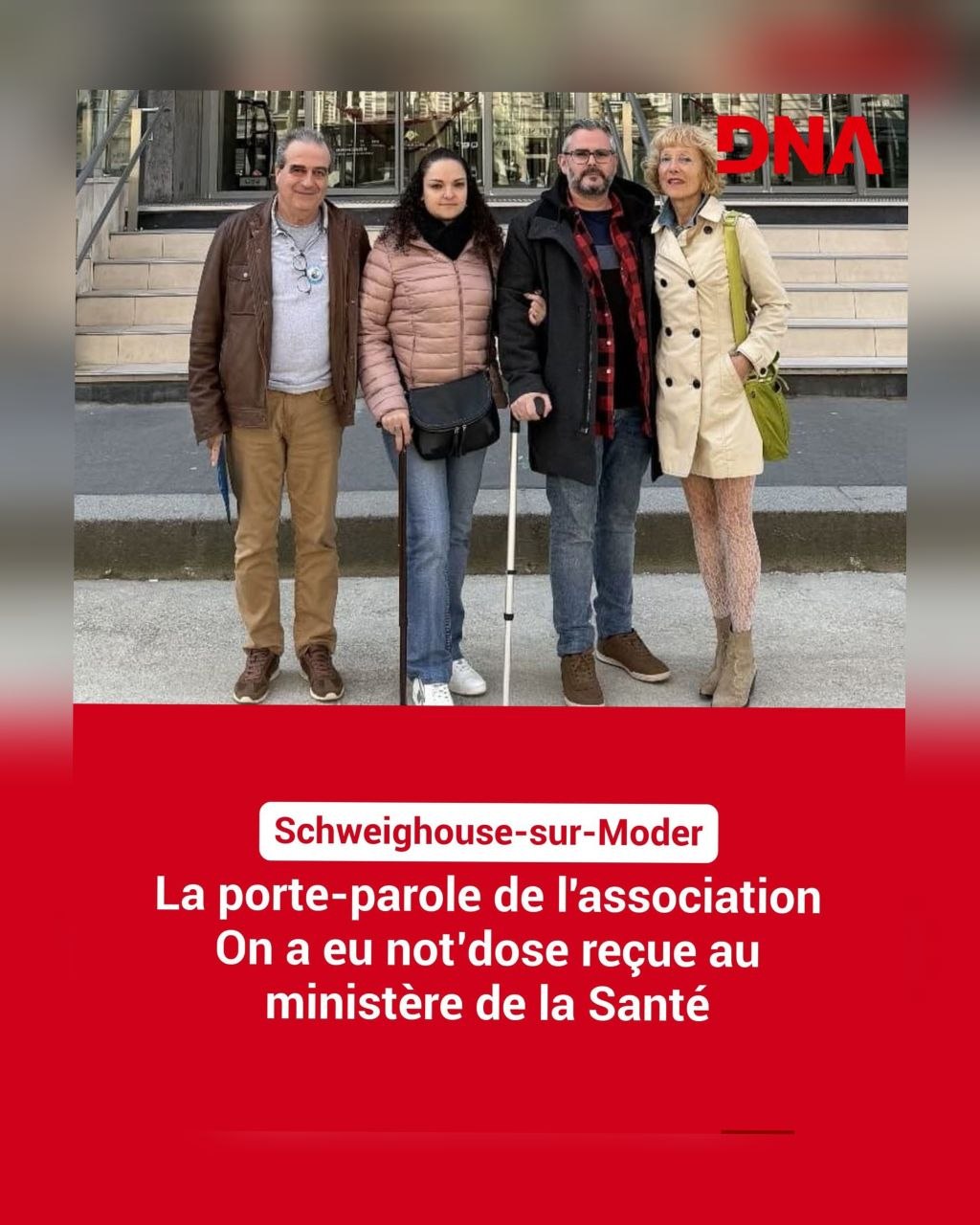 La porte-parole de l'association reçue au ministère de la Santé