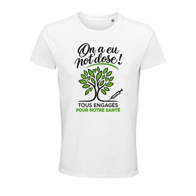 T-shirt 2026 (blanc) On a eu not' dose