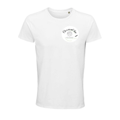 T-shirt blanc recto / verso On a eu not' dose